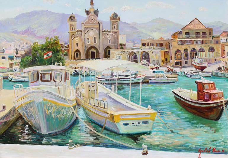 Print of Realism Yacht Paintings by Illia Yarovoy