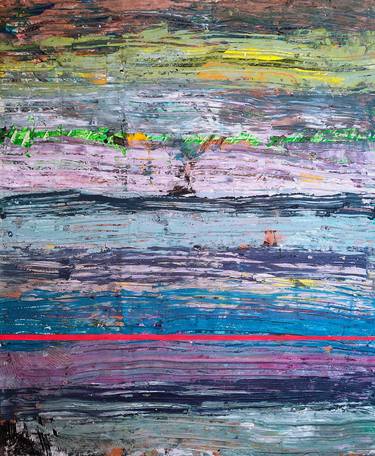 Print of Abstract Expressionism Abstract Paintings by Algis Beržiūnas