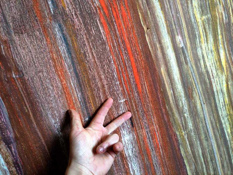 Original Abstract Expressionism Abstract Painting by Algis Berziunas