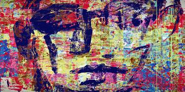 Original Abstract Expressionism Abstract Mixed Media by Algis Beržiūnas