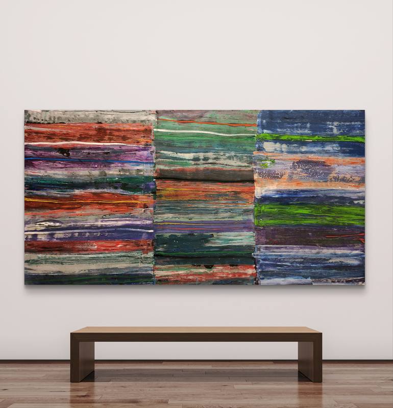 Original Color Field Painting Abstract Painting by Algis Berziunas