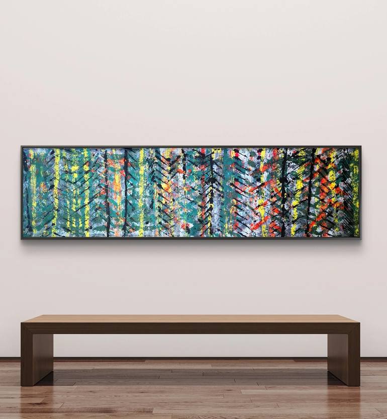 Original Abstract Expressionism Abstract Painting by Algis Berziunas