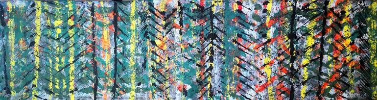 Original Abstract Expressionism Abstract Painting by Algis Berziunas
