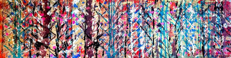 Original Abstract Expressionism Abstract Painting by Algis Berziunas