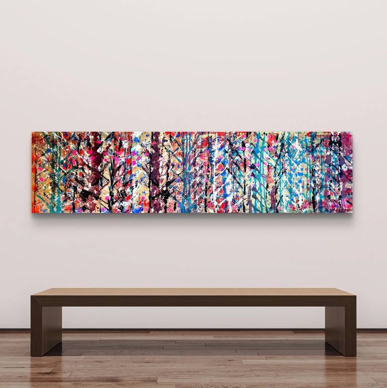 Original Abstract Expressionism Abstract Painting by Algis Berziunas