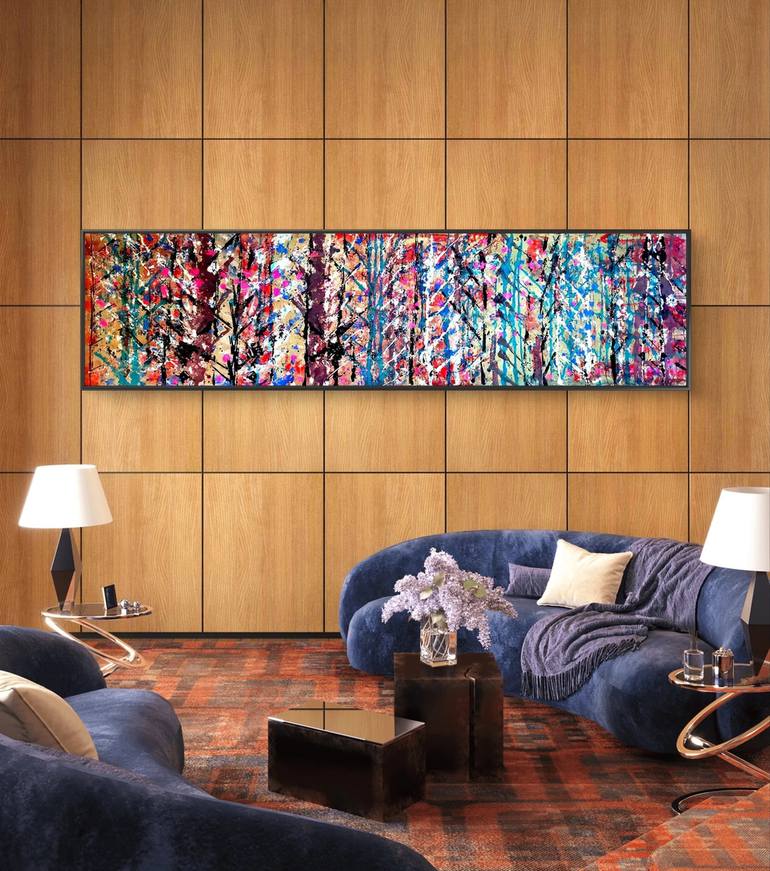 Original Abstract Expressionism Abstract Painting by Algis Berziunas
