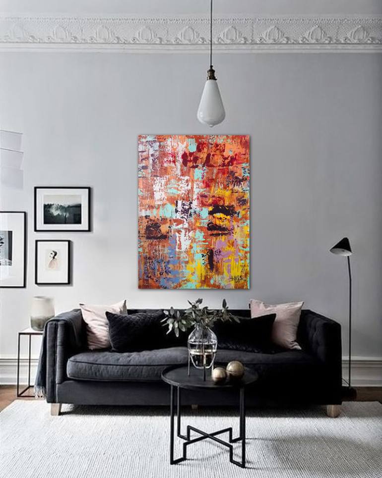 Original Abstract Expressionism Abstract Painting by Algis Berziunas