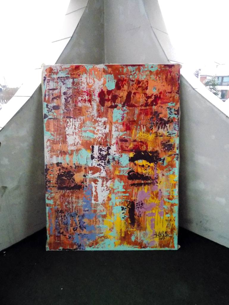 Original Abstract Expressionism Abstract Painting by Algis Berziunas
