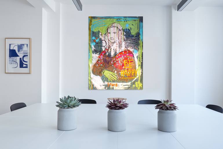 Original Dada Humor Painting by Algis Berziunas