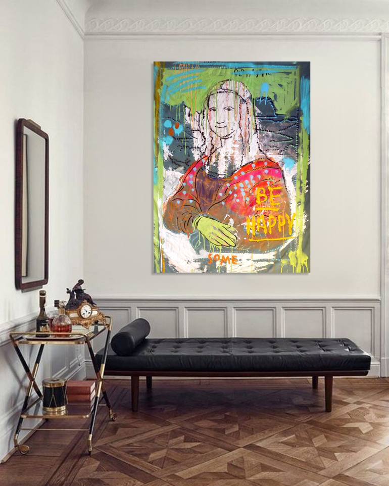Original Dada Humor Painting by Algis Berziunas
