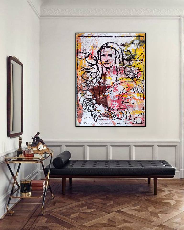 Original Conceptual Home Painting by Algis Berziunas