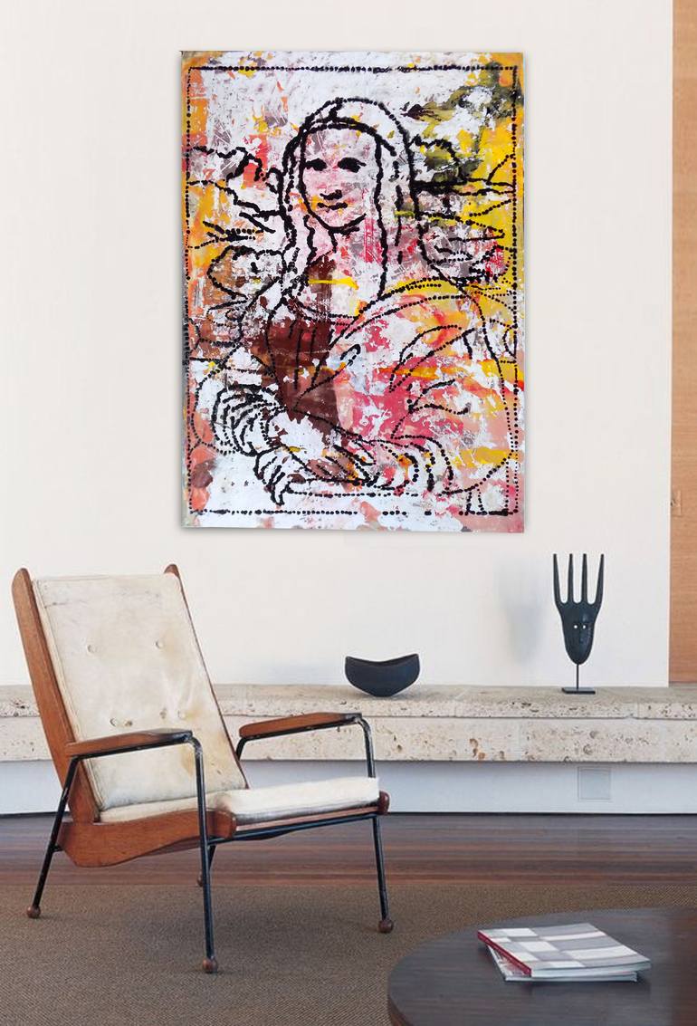 Original Conceptual Home Painting by Algis Berziunas