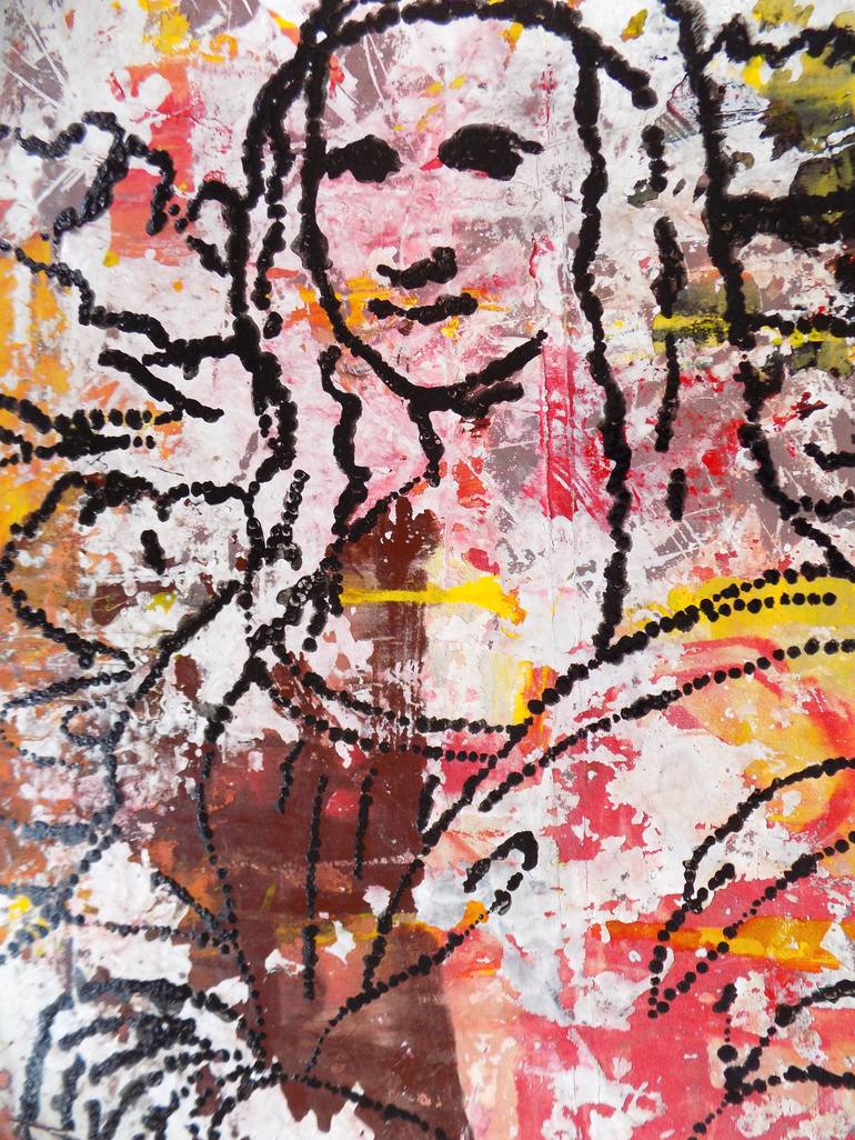 Original Conceptual Home Painting by Algis Berziunas