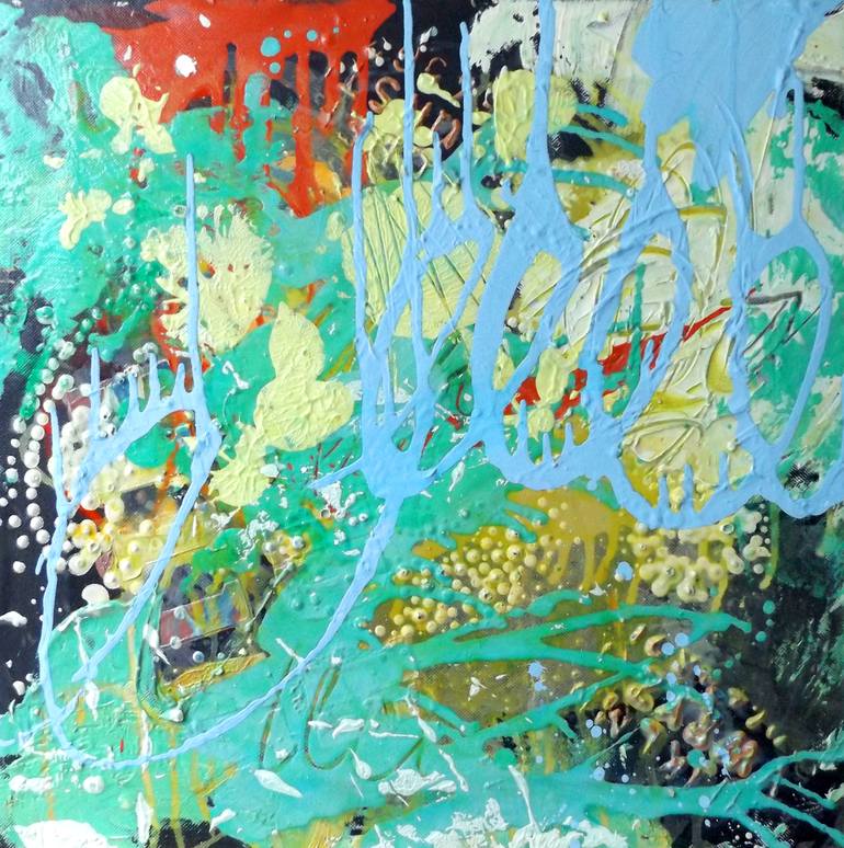 Original Expressionism Abstract Painting by Algis Beržiūnas