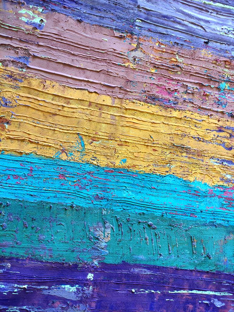 Original Abstract Expressionism Abstract Painting by Algis Berziunas