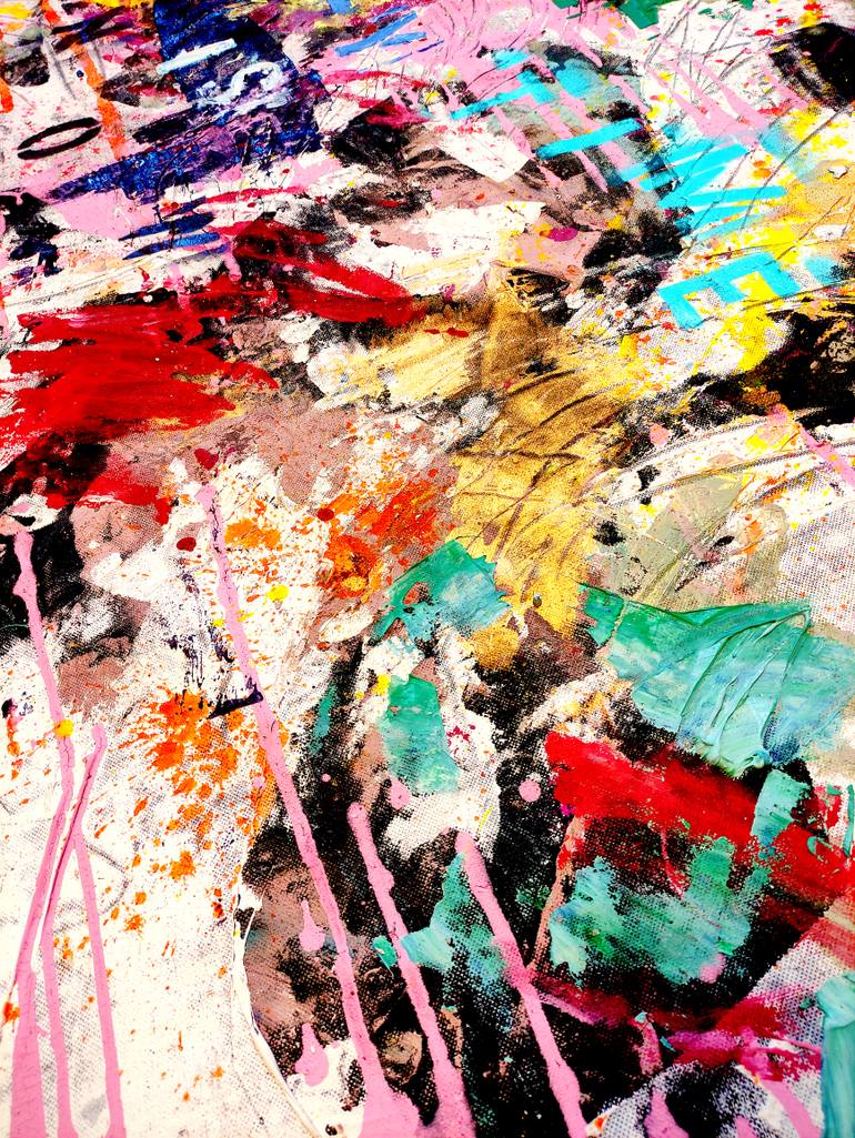 Original Conceptual Abstract Painting by Algis Berziunas
