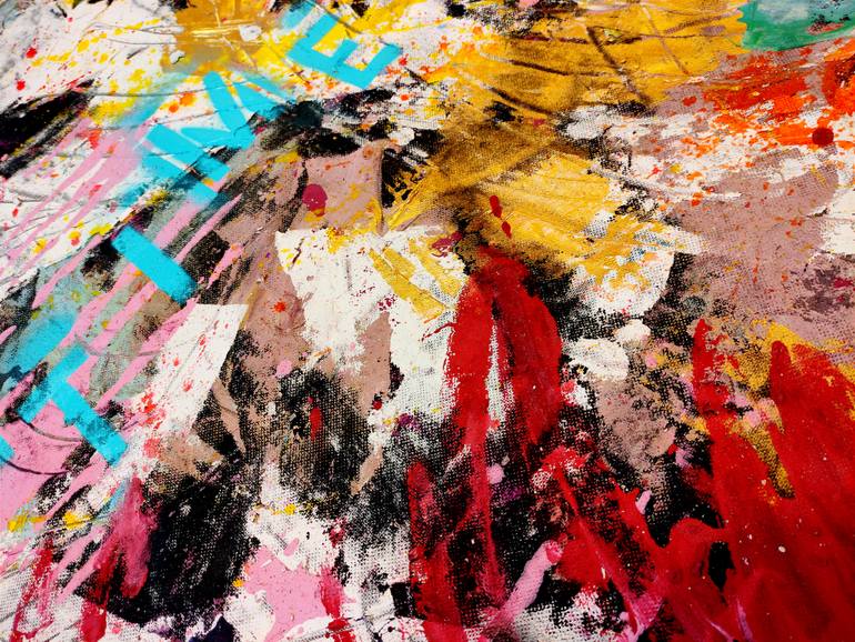 Original Conceptual Abstract Painting by Algis Berziunas