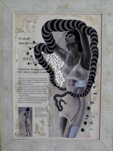 Print of Abstract Women Mixed Media by Algirdas Anglickas
