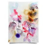 Abstract Botanical Watercolor Art, Flower of Plant 