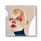 Portrait Painting, Face of Woman, Aura by Marta Spendowska