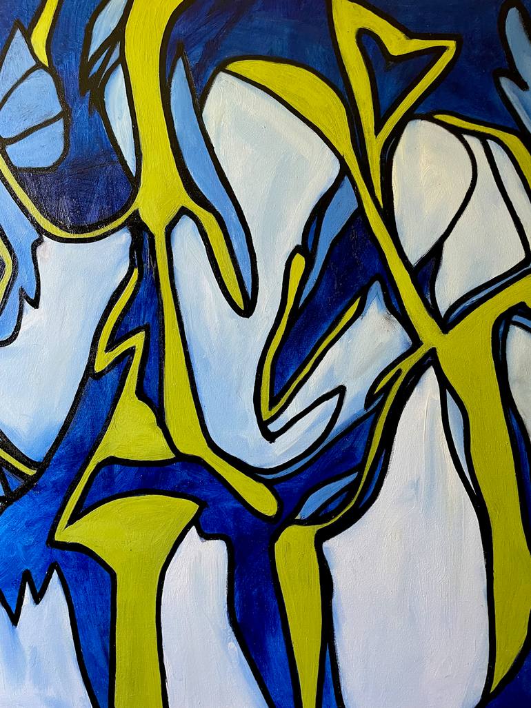 Original Abstract Expressionism Abstract Painting by Steven Miller