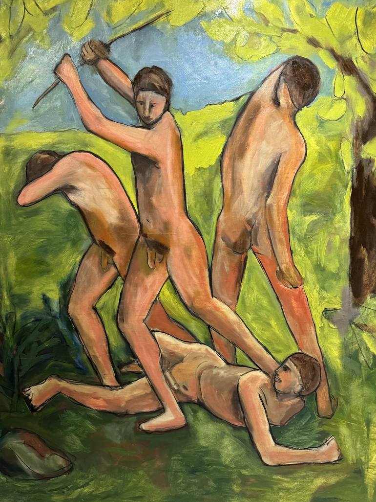 Original Figurative Men Painting by Steven Miller