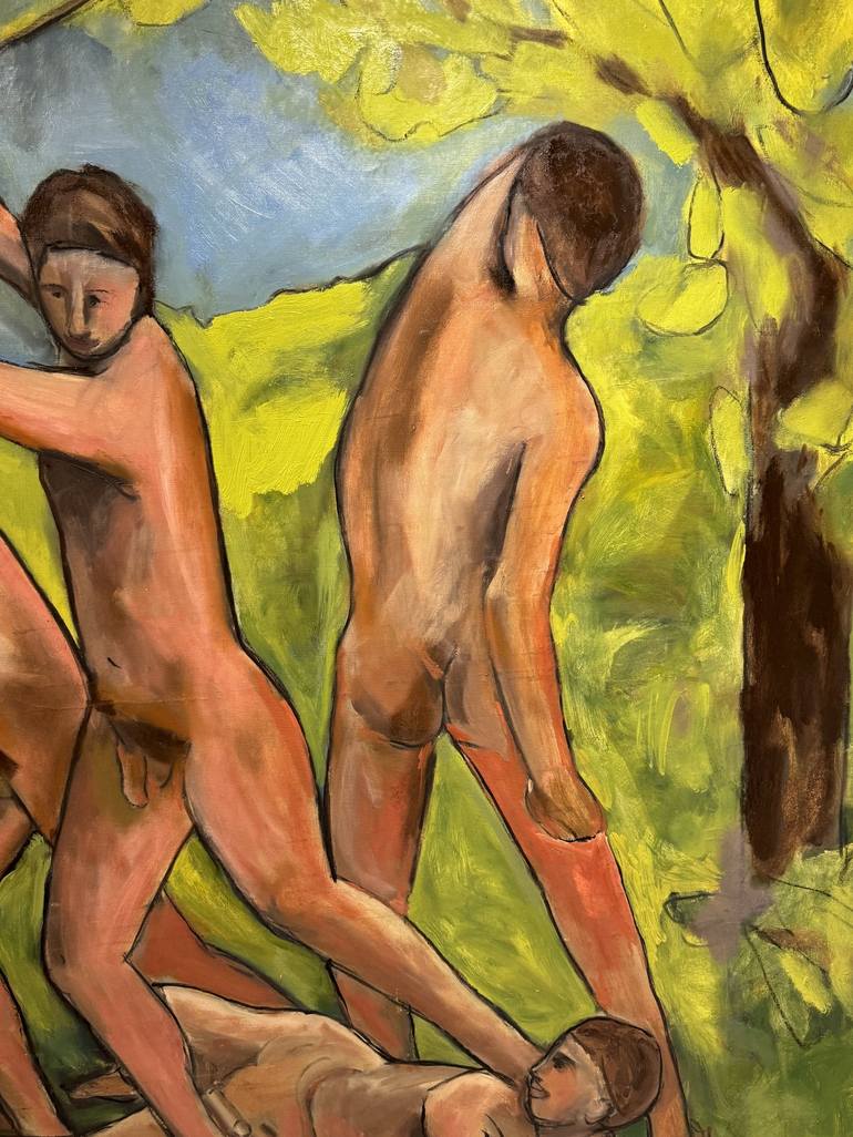 Original Figurative Men Painting by Steven Miller