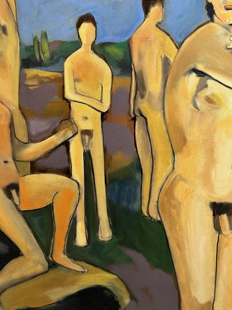 Original Figurative Nude Painting by Steven Miller