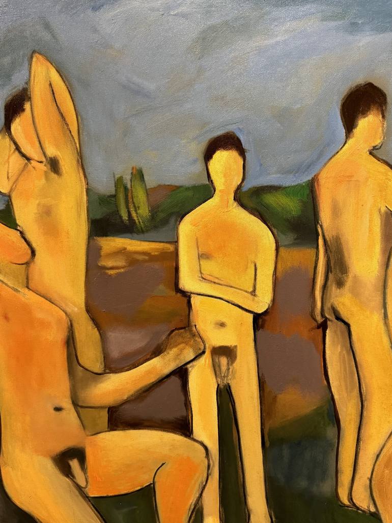 Original Figurative Nude Painting by Steven Miller