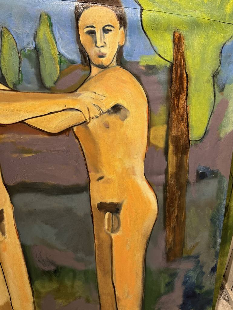 Original Figurative Nude Painting by Steven Miller