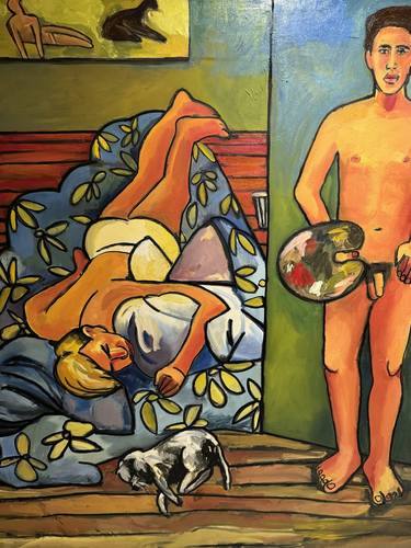 Original Figurative Nude Paintings by Steven Miller