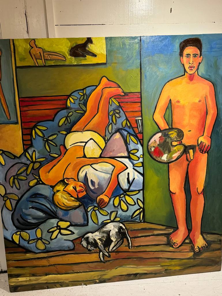 Original Figurative Nude Painting by Steven Miller