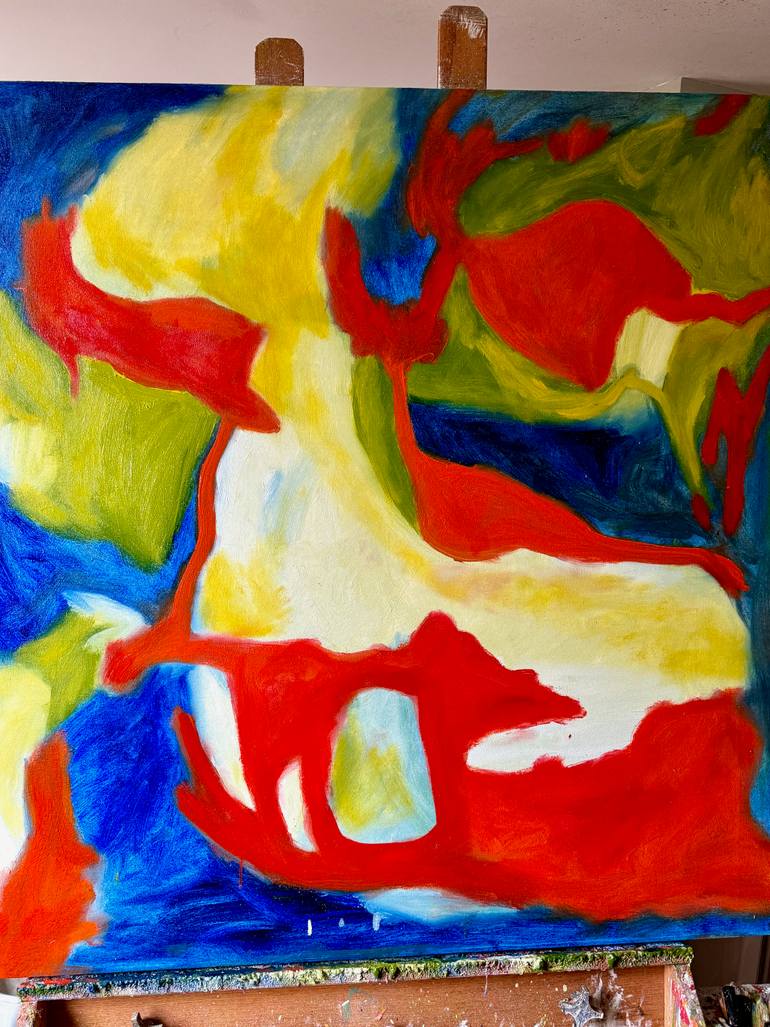 Original Abstract Expressionism Abstract Painting by Steven Miller