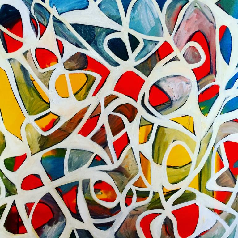 Original Abstract Expressionism Abstract Painting by Steven Miller