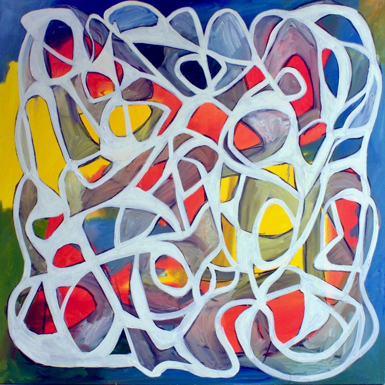 Original Abstract Expressionism Abstract Painting by Steven Miller
