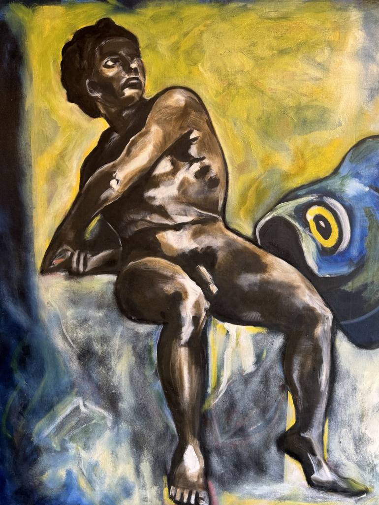 Original Figurative Nude Painting by Steven Miller