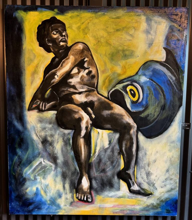 Original Figurative Nude Painting by Steven Miller