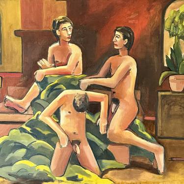 Original Modernism Nude Paintings by Steven Miller