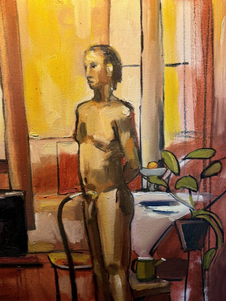 Original Modernism Nude Painting by Steven Miller