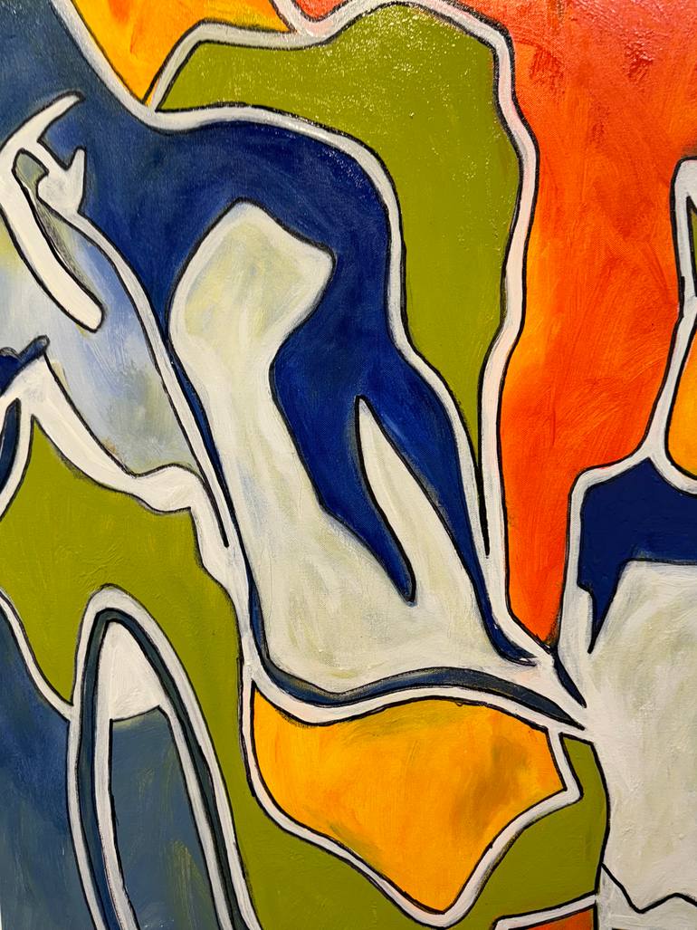 Original Abstract Expressionism Abstract Painting by Steven Miller