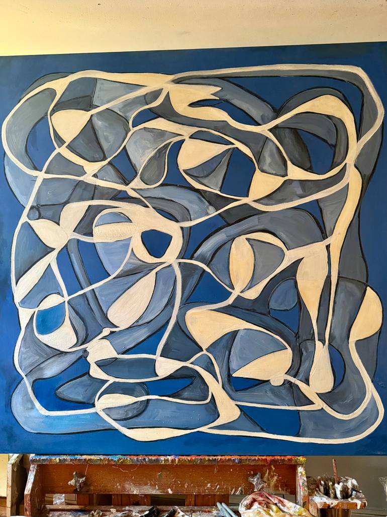 Original Abstract Expressionism Abstract Painting by Steven Miller