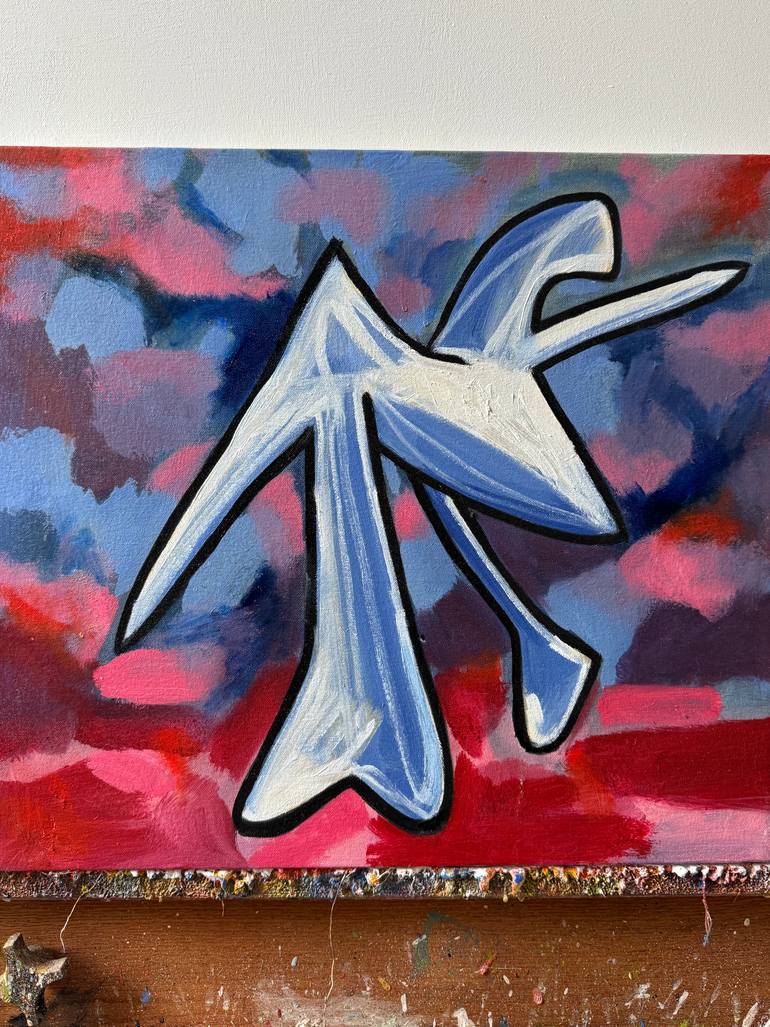 Original Abstract Expressionism Abstract Painting by Steven Miller