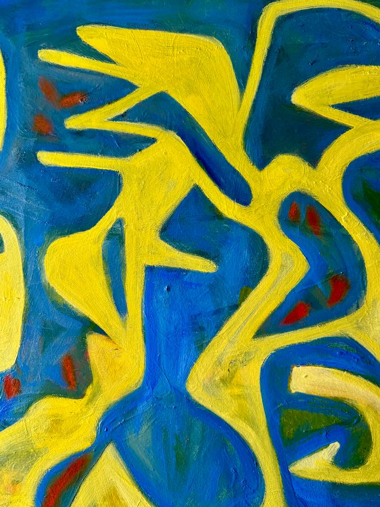 Original Abstract Expressionism Abstract Painting by Steven Miller