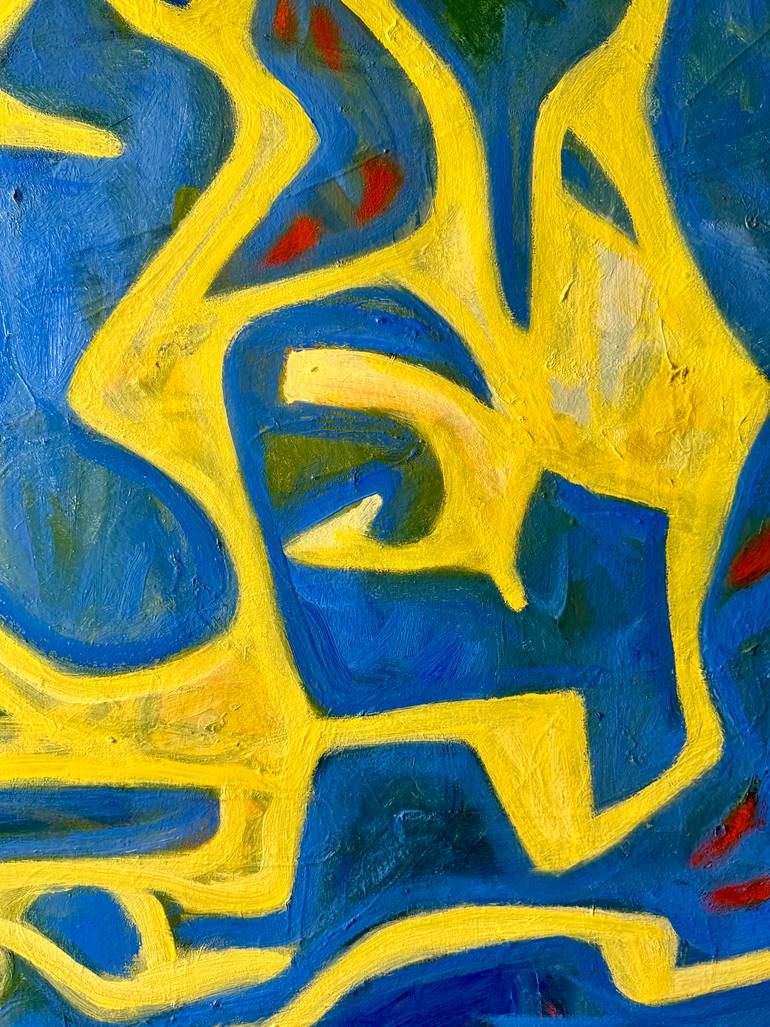 Original Abstract Expressionism Abstract Painting by Steven Miller