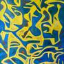 On easel