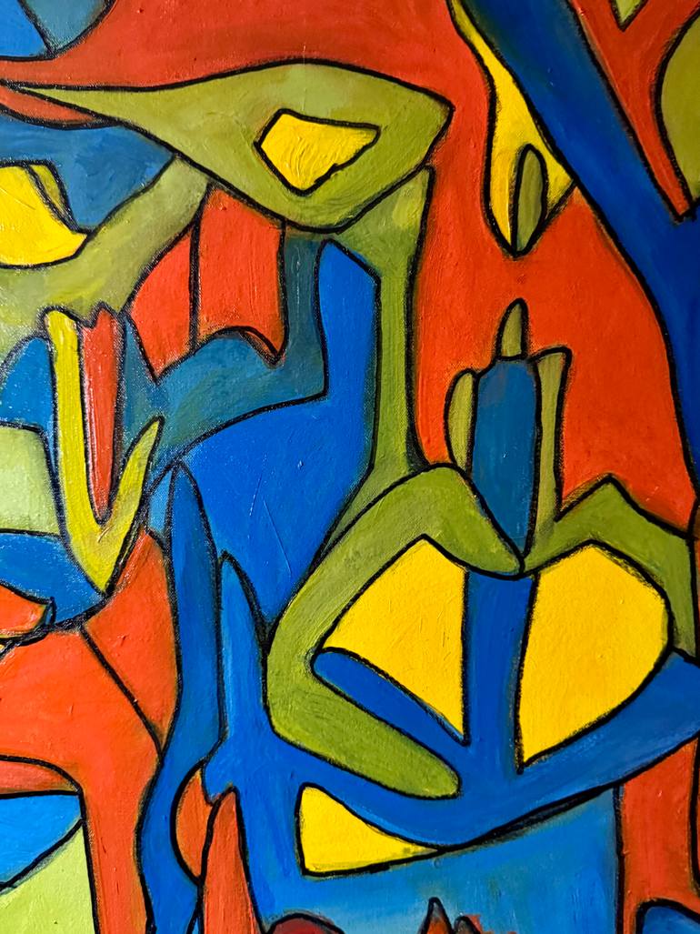 Original Abstract Expressionism Abstract Painting by Steven Miller