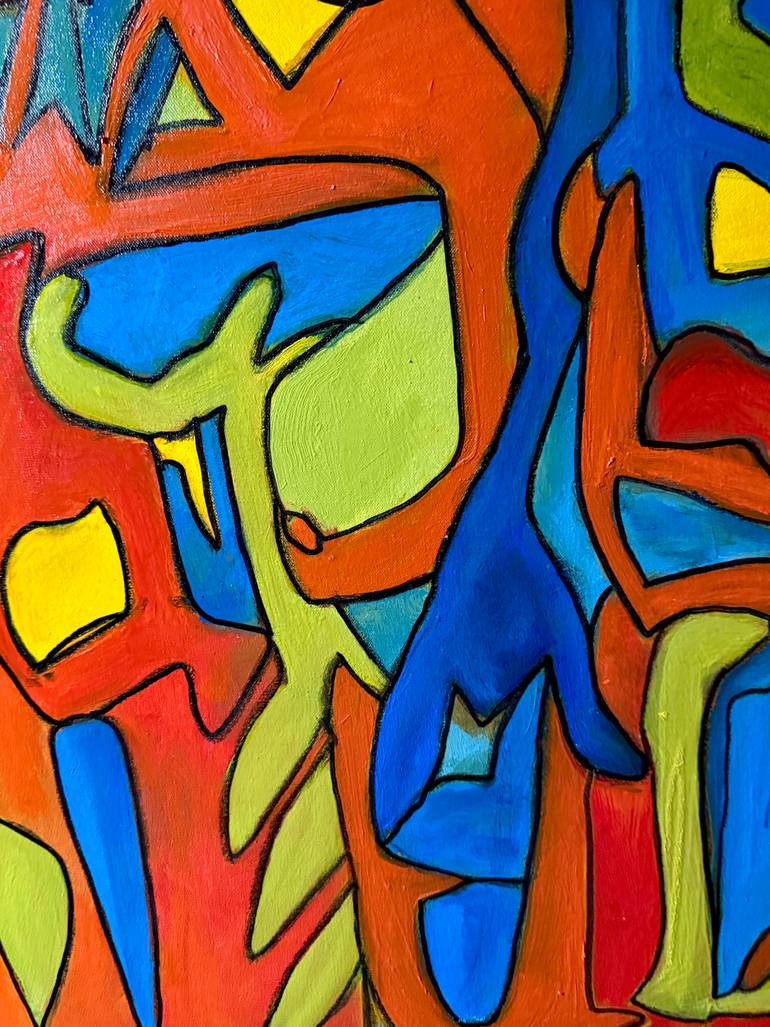 Original Abstract Expressionism Abstract Painting by Steven Miller