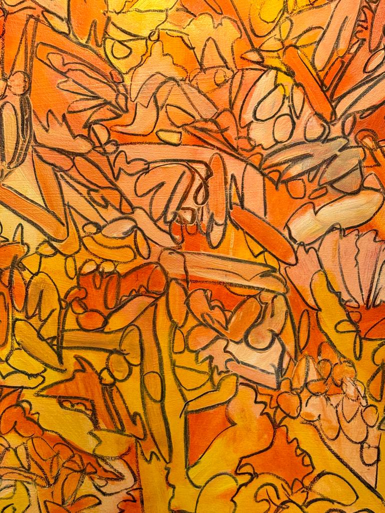 Original Abstract Expressionism Abstract Painting by Steven Miller