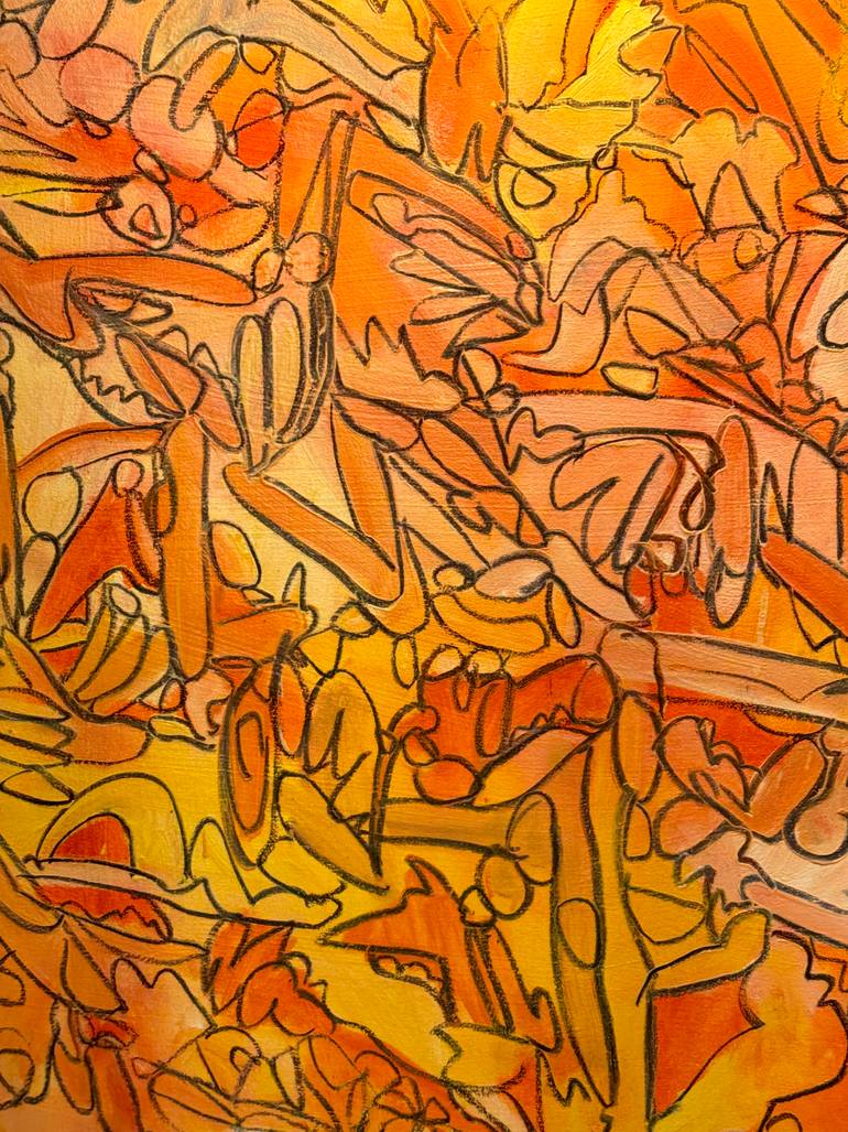 Original Abstract Expressionism Abstract Painting by Steven Miller
