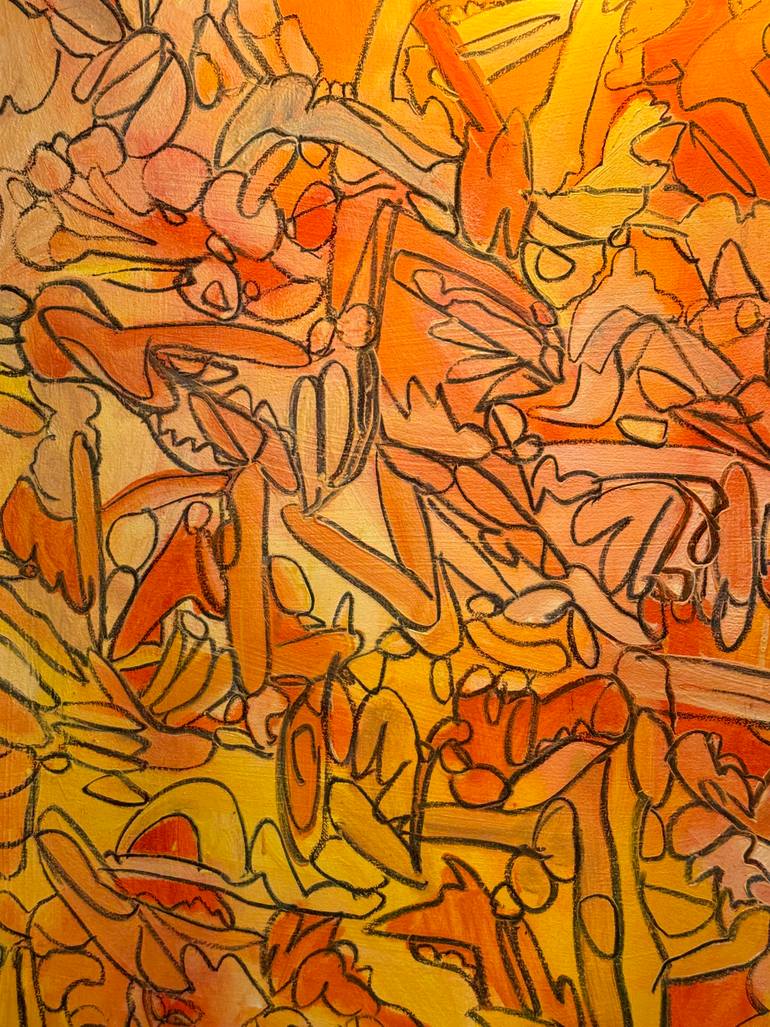 Original Abstract Expressionism Abstract Painting by Steven Miller